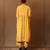 Yellow printed cotton kurta set