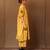 Yellow printed cotton long kurta