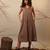 Brown cotton dress