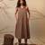 Brown cotton dress