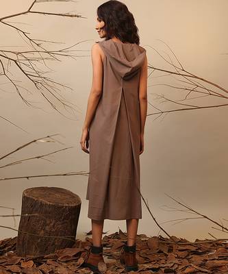 Brown cotton dress 3