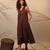 Brown cotton dress