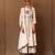 White printed cotton kurta set