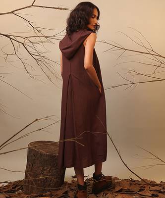 Brown cotton dress 3