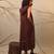 Brown cotton dress