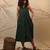 Green cotton dress