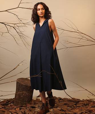 Blue cotton dress 1