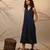 Blue cotton dress