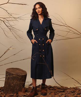 Blue cotton dress 2