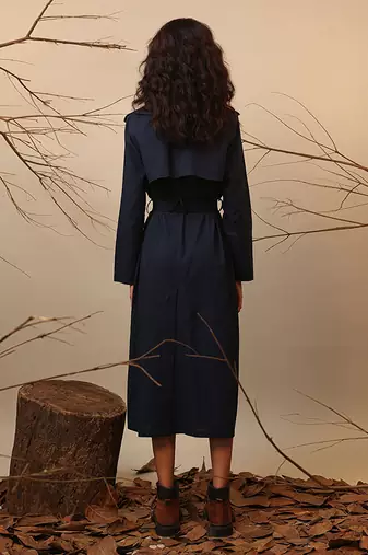 Blue cotton dress