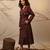 Brown cotton dress