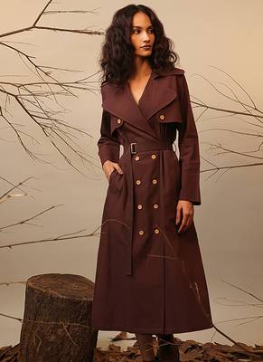 Brown cotton dress 2