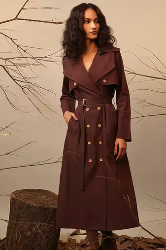 Brown cotton dress
