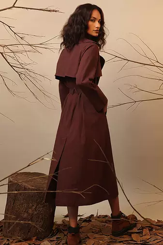 Brown cotton dress
