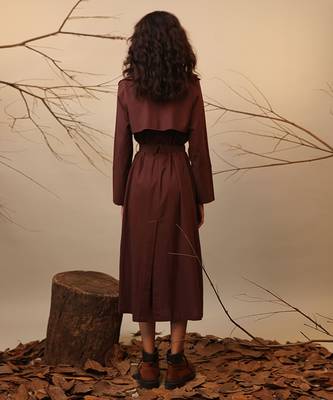 Brown cotton dress 4