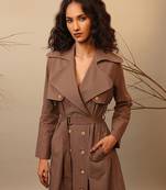 Brown cotton dress