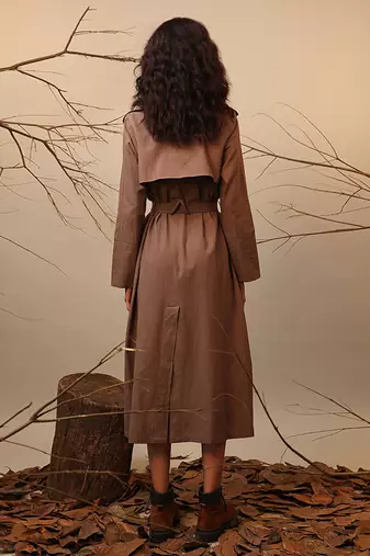 Brown cotton dress