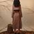 Brown cotton dress