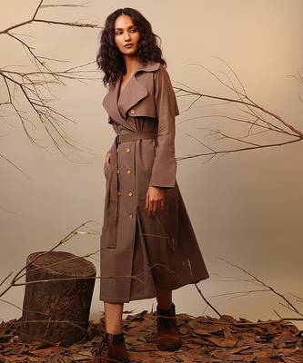 Brown cotton dress 4