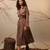 Brown cotton dress