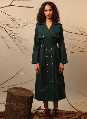 Green cotton dress 1