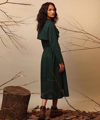 Green cotton dress 2