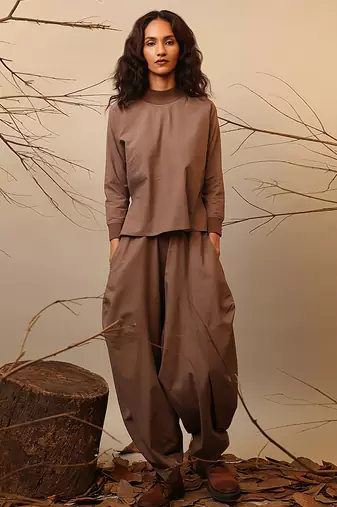 Brown cotton co ord set