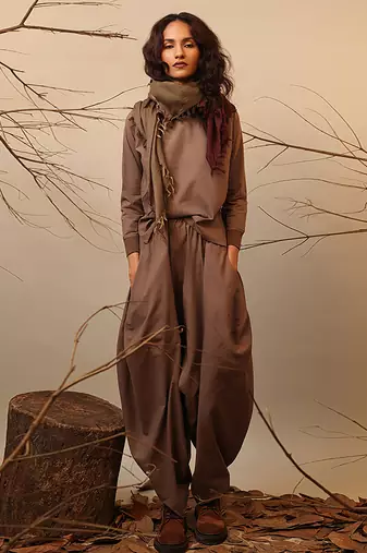 Brown cotton co ord set