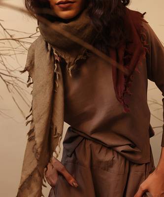 Brown cotton co ord set 4