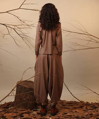 Brown cotton co ord set 5