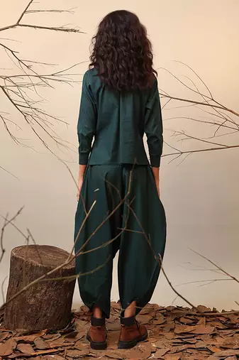 Green cotton co ord set