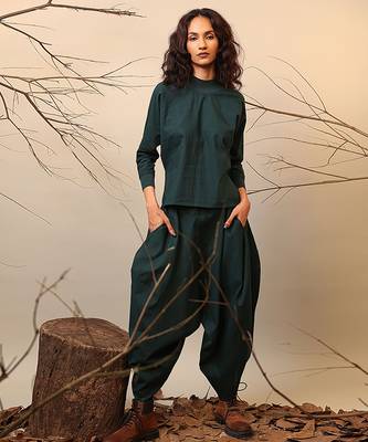 Green cotton co ord set 4