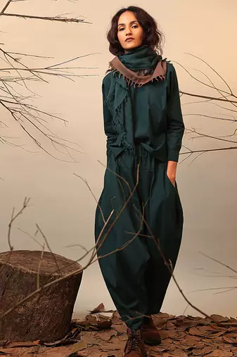 Green cotton co ord set
