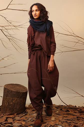 Brown cotton co ord set