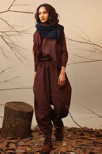 Brown cotton co ord set