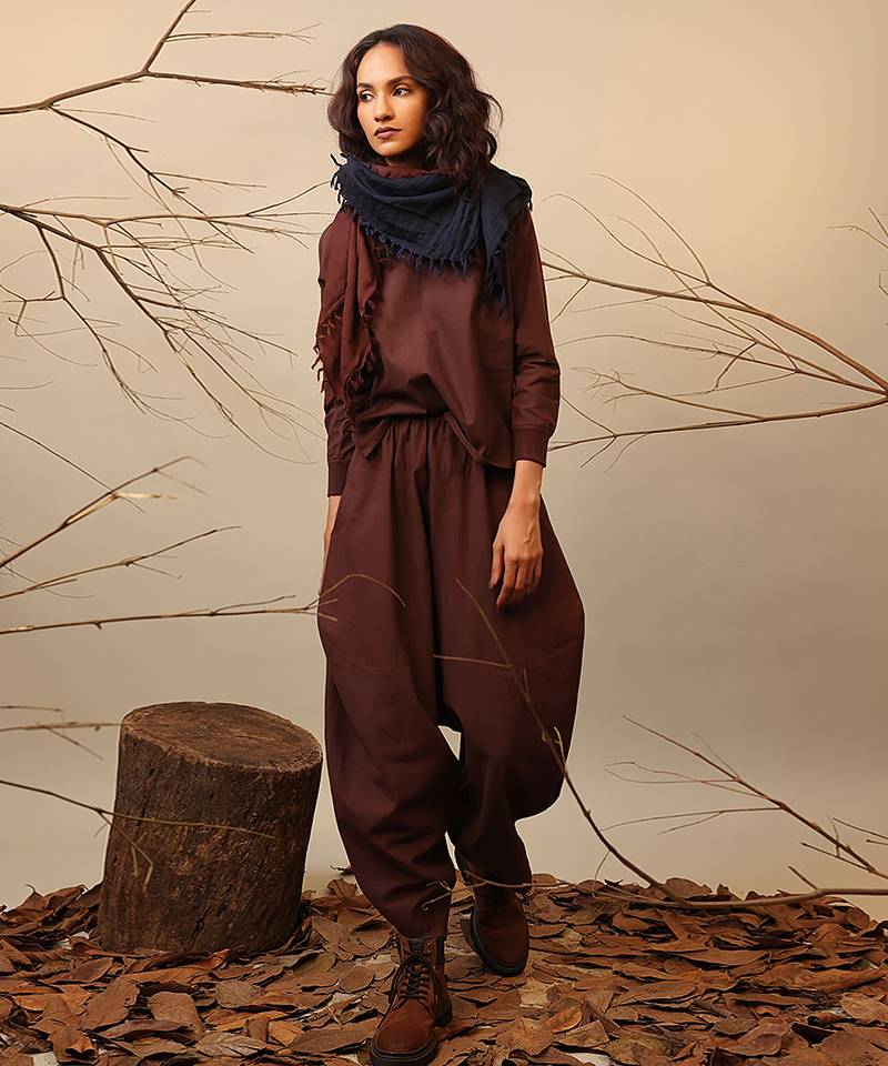 Brown cotton co ord set