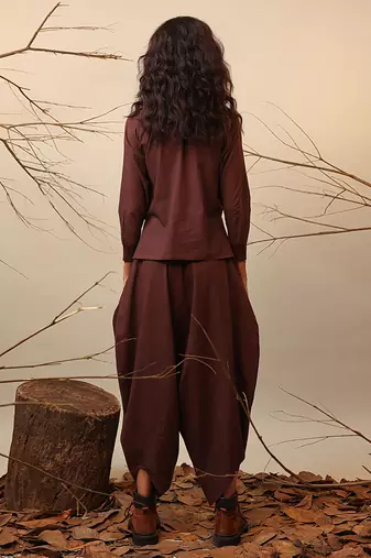 Brown cotton co ord set