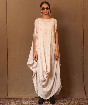 White printed cotton dress 1