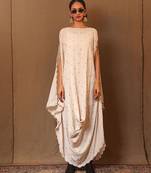 White printed cotton dress