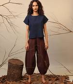 Blue and Brown cotton co ord set