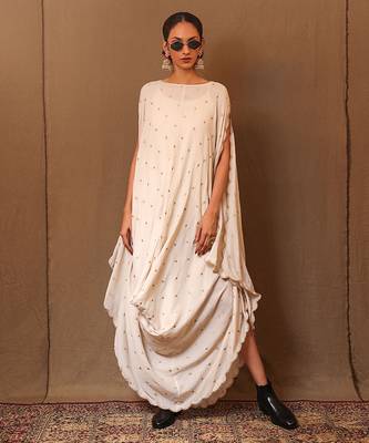 White printed cotton dress 4