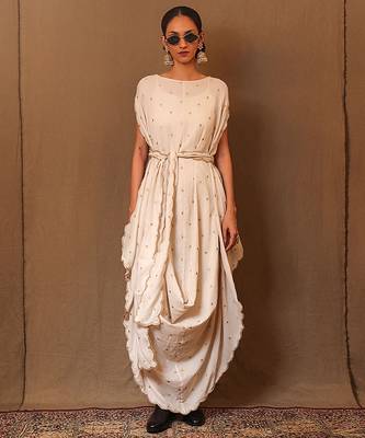 White printed cotton dress 2