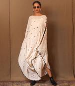 White printed cotton dress