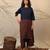 Blue and Brown cotton kurta