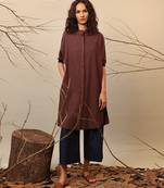 Brown cotton kurta
