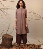 Brown cotton kurta