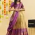 South Indian Style Semi Stitched Lehenga Choli with Embroidery Blouse and Dupatta for Women