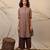 Brown cotton kurta set