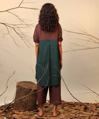 Green cotton kurta set 2