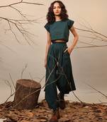 Green cotton co ord set